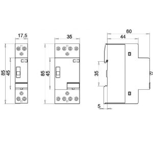 Modularni kontaktor Eve RD  25-04-R-230V AC/DC