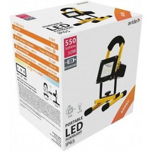 LED reflektor COB punjivi 10W 4000K 550lm crno žuti
