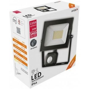 LED reflektor SMD 30W 4000K sa senzorom crni