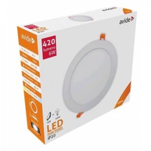 LED panel okrugli ugradni  6W 4000K 420lm alu