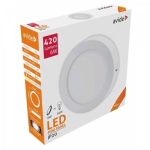 LED panel okrugli nadgradni  6W 4000K 420lm alu