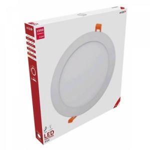 LED panel okrugli ugradni  24W 3000K 1990lm alu