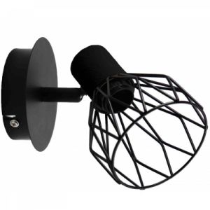 Zidna lampa Ivy 1xE14 crna
