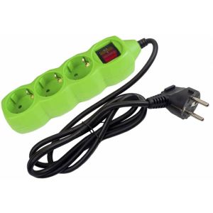 Produzni kabel sa 3 mesta/1.5m   p 3x1.0 16A 250V zelena