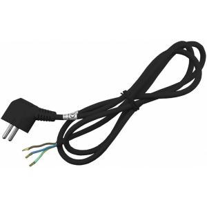 Kabel 3G1.0 1.5m sa uzemljenim  utikacem za prezicavanje crni