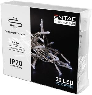 LED bozicni svetlosni venac 30 CW IP20 3m