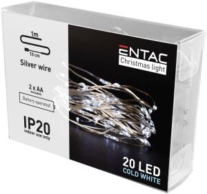 LED božićni žičani venac 20 LED 1m 6400K IP20