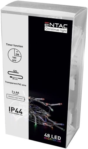 Božićni LED venac 48 dioda IP44 4m tajmer MC