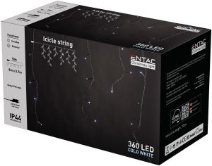LED bozicni venac ledenica 360 6400K 8m IP44