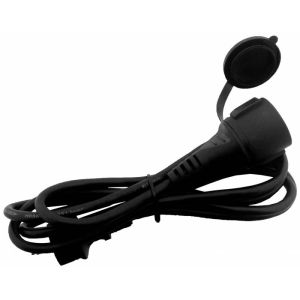 Produzni kabel sa poklopcem  IP44 crni 20m
