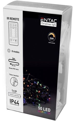 LED božićni venac 5m 50 MC IP44 daljinski
