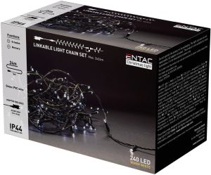 LED božićni venac 240 IP44 24m 3000K