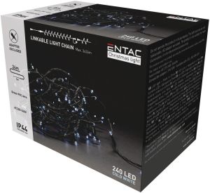 LED božićni venac 24m 240 LED CW IP44