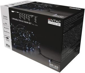 Božićna LED ledenica 360 dioda IP44 8m 6400K