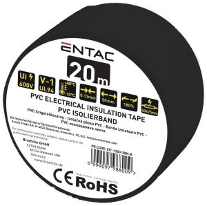 Izolaciona traka 20m 0.13x50mm crna