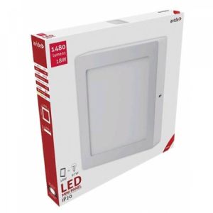 LED panel kvadratni nadgradni  18W 3000K 1480lm alu