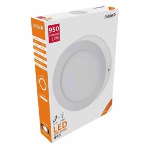 LED panel okrugli nadgradni  12W 4000K 950lm alu