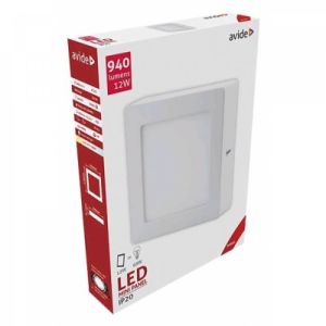 LED panel kvadratni nadgradni  12W 3000K 940lm alu