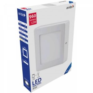 LED panel kvadratni nadgradni  12W 6400K 960lm alu