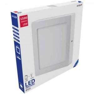 LED panel kvadratni nadgradni  18W 6400K 1500lm alu