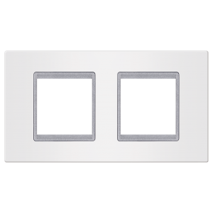 70122.0S Maska 2X2M horizontal bela sa silver n