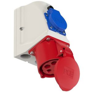 Uticnica nadgradna 32A 5P IP44 COMBO