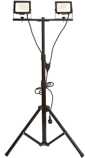 LED reflektor na stativu 2x30W 4000K IP65