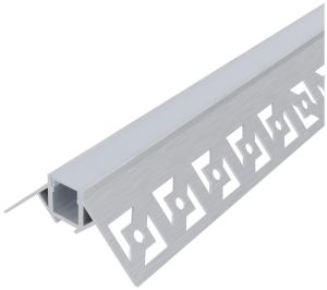 Alu profil ugradni u gips 1m 50x22mm opal ugaoni