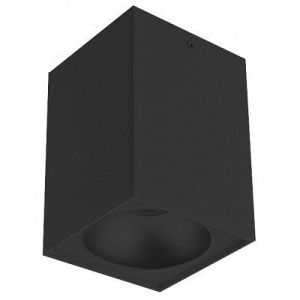 Plafonska lampa kocka GU10 140 mm crna IP20