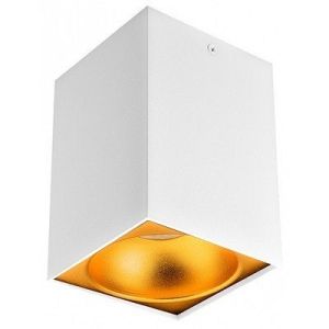 Plafonska lampa kocka GU10 140mm bela zlatna IP20