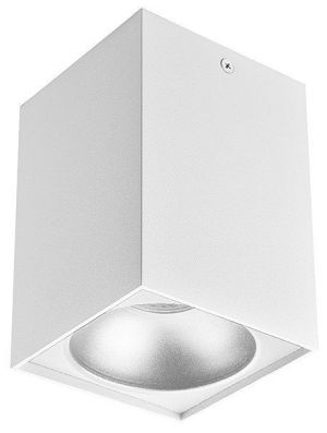Plafonska spot lampa kocka GU10 belo srebrna IP20