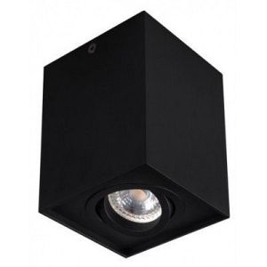 Plafonska lampa kocka okretna GU10 125mm crna IP20