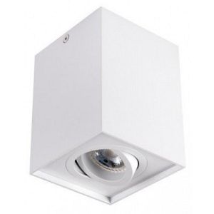 Plafonska lampa kocka okretna GU10 125mm bela IP20
