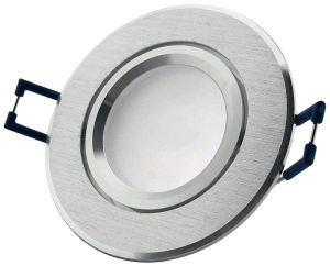 Rozetna GU10 okrugla siva alu IP20