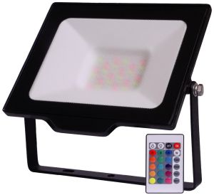 LED reflektor SMD 30W RGB IP65 daljinski crni
