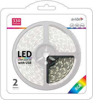 LED traka 5V 7.2W 2m RGB IP65 USB