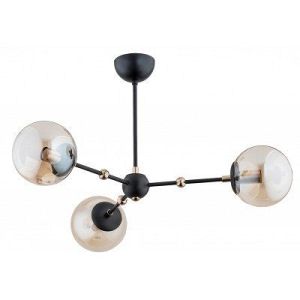 Visilica Daya 3xE14 crna amber IP20