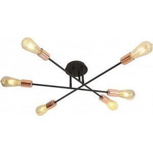 Spot lampa Avante 6xE27 crna bakar