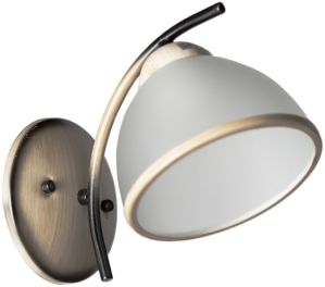 Zidna lampa Brassik 1xE27 IP20 bela smedja