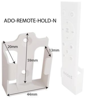 Držač daljinskog Avide dekor oyster beli 44x59x13mm