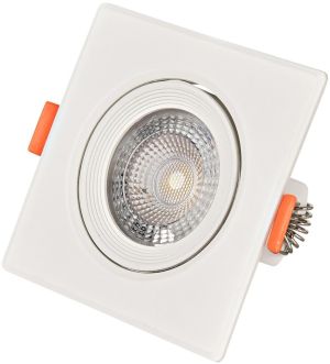 LED ugradni kvadratni spot 5W 6400K 440lm IP20 beli