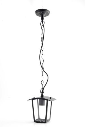 Fenjer visilica Coronado E27 IP44 crna