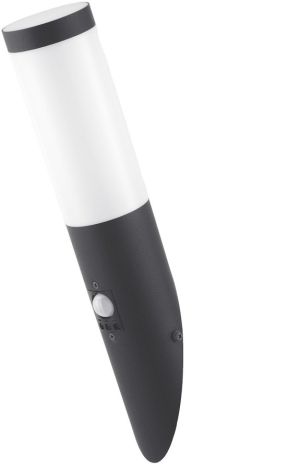 Spoljna zidna lampa Boca E27 senzor IP44 antracit