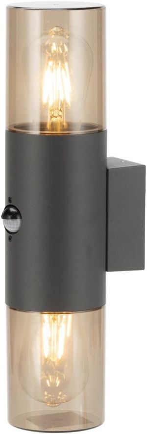 Spoljna zidna lampa Athen 2xE27 senzor IP54 crna