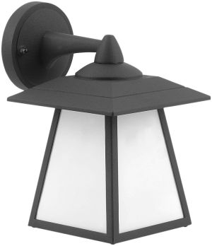 Fenjer zidna lampa NAVARRE 1xE27 IP44 crna