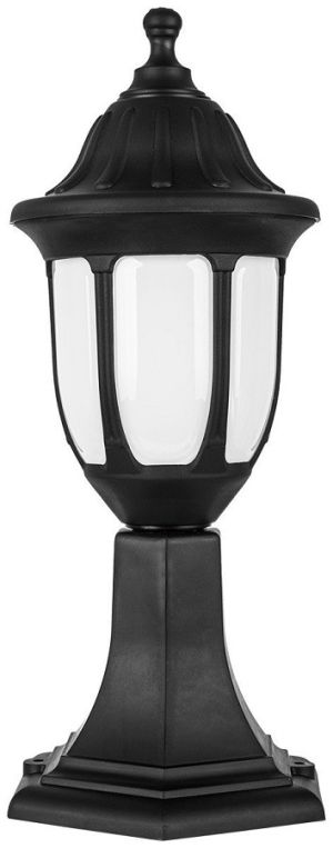 Stubni fenjer MateoS crni 1xE27 IP44 190x427mm