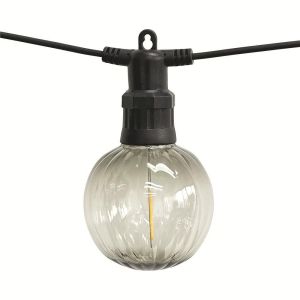 LED svetlosni niz spoljašnji 5m kugla toplo beli