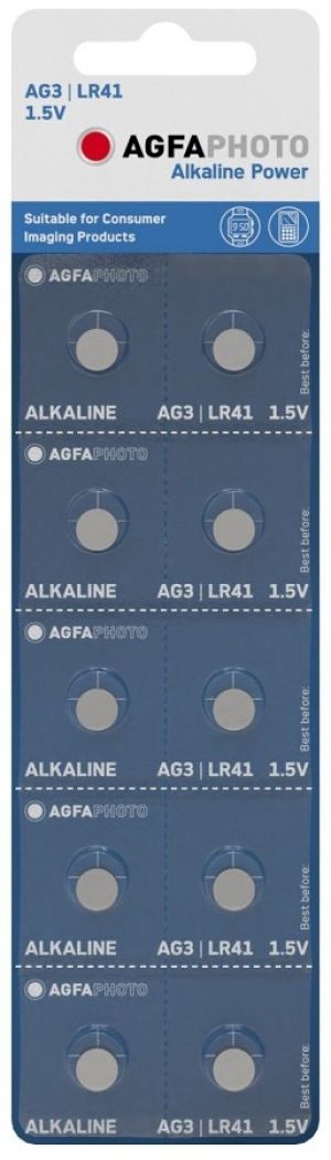 Dugmasta alkalna baterija AG3 LR41 1.5V siva