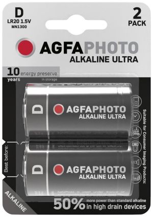 Ultra alkalna baterija D 1.5V crna AgfaPhoto