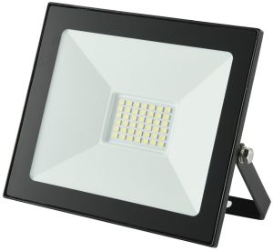 LED reflektor 30W 4000K 2400lm IP65 crni